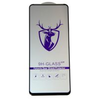 Защитное стекло для Tecno Spark 10 Pro (KI7) (2.5D/закаленное, полная наклейка) <черный> в блистере ― OnlineBazar.su