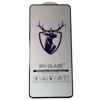 Защитное стекло для Tecno Spark Go 2 (KM4) (2,5D/закаленное, полная наклейка) <черный> в блистере ― OnlineBazar.su