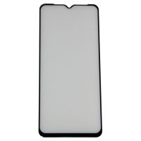 Защитное стекло для Tecno Spark Go 2022 (KG5m) (2.5D/закаленное, полная наклейка) <черный> в блистере ― OnlineBazar.su