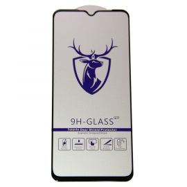 Защитное стекло для Vivo V2116 (2.5D/закаленное, полная наклейка) <черный> в блистере