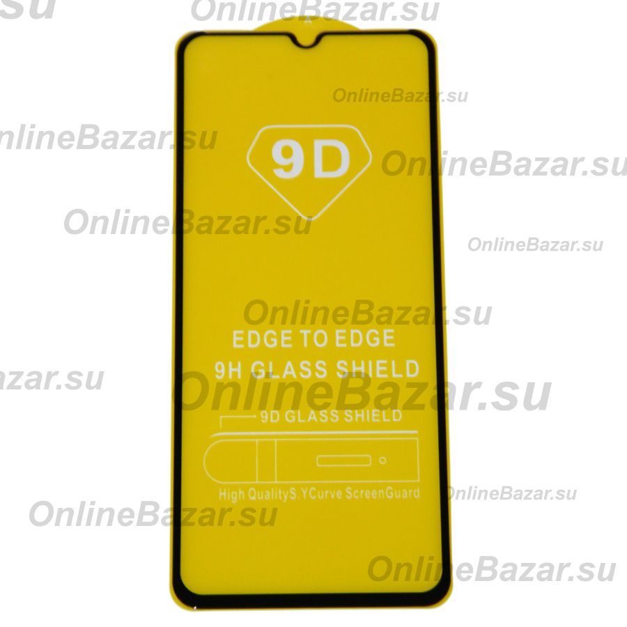 Защитное стекло для Vivo Y17s (V2310) (2.5D/полная наклейка) <черный> ― OnlineBazar.su