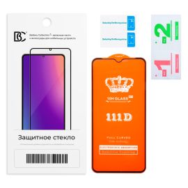 Защитное стекло для Xiaomi 23053RN02Y (2.5D/закаленное, полная наклейка) <черный> в блистере