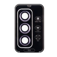 Защитное стекло линзы камеры для Samsung SM-S921B (Galaxy S24) (комплект 3 шт.) <фиолетовый> ― OnlineBazar.su