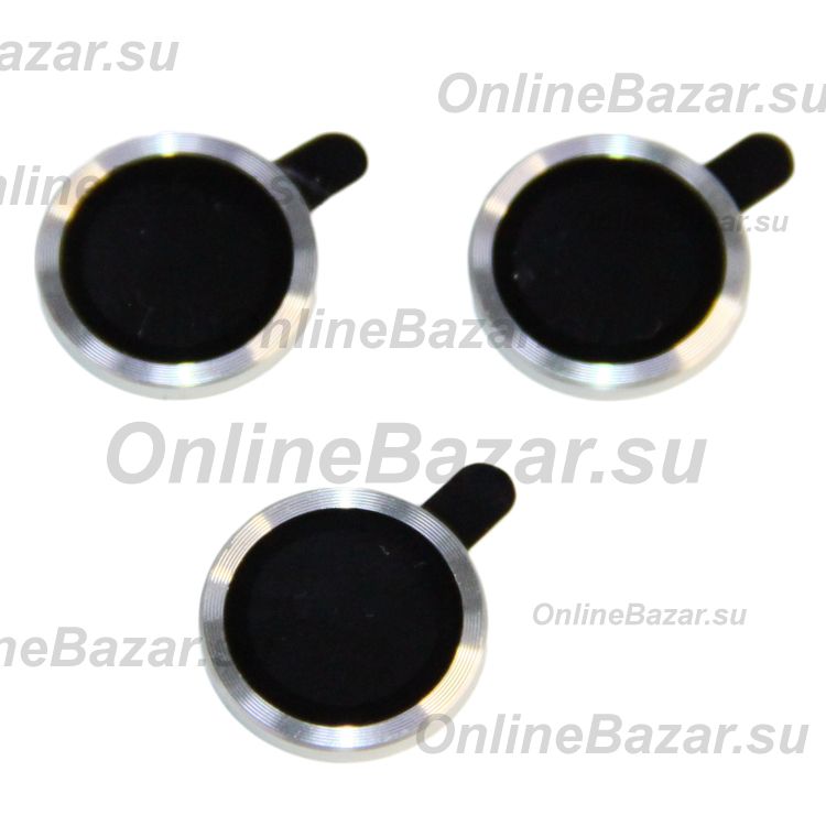 Защитное стекло линзы камеры для Apple iPhone 13 Pro Max (комплект 3 шт.) <серебристый> ― OnlineBazar.su