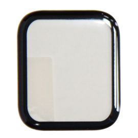 Защитное стекло для Apple Watch SE (44 mm) (3D/полная наклейка) <черный>