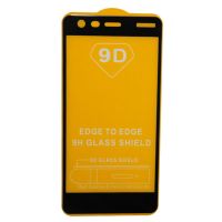 Защитное стекло для Nokia 2 (2,5D/полная наклейка) <черный> ― OnlineBazar.su