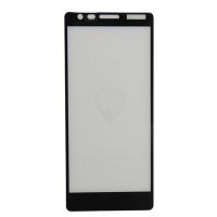 Защитное стекло для Nokia 3.1 (2.5D/полная наклейка) <черный> ― OnlineBazar.su
