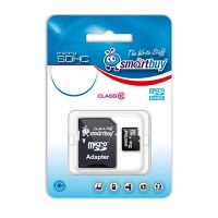 Карта памяти MicroSDHC 4 Gb CL10 Smart Buy в блистере с адаптером ― OnlineBazar.su
