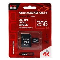 Карта памяти MicroSDXC CL10 UHS-I U3 256 Gb Qumo в блистере с адаптером ― OnlineBazar.su