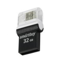 Карта памяти USB 32 Gb Smart Buy OTG Poko <черный> ― OnlineBazar.su