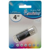 Карта памяти USB 4 Gb Smart Buy V-Cut <черный> ― OnlineBazar.su