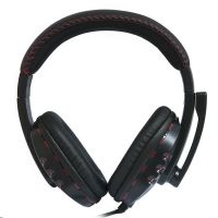 Компьютерная гарнитура Nakatomi HS-T50MV <черно-красный> ― OnlineBazar.su