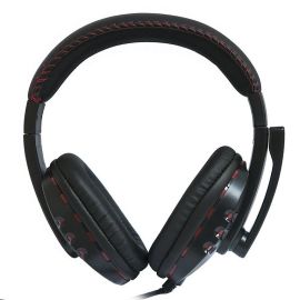 Компьютерная гарнитура Nakatomi HS-T50MV <черно-красный>