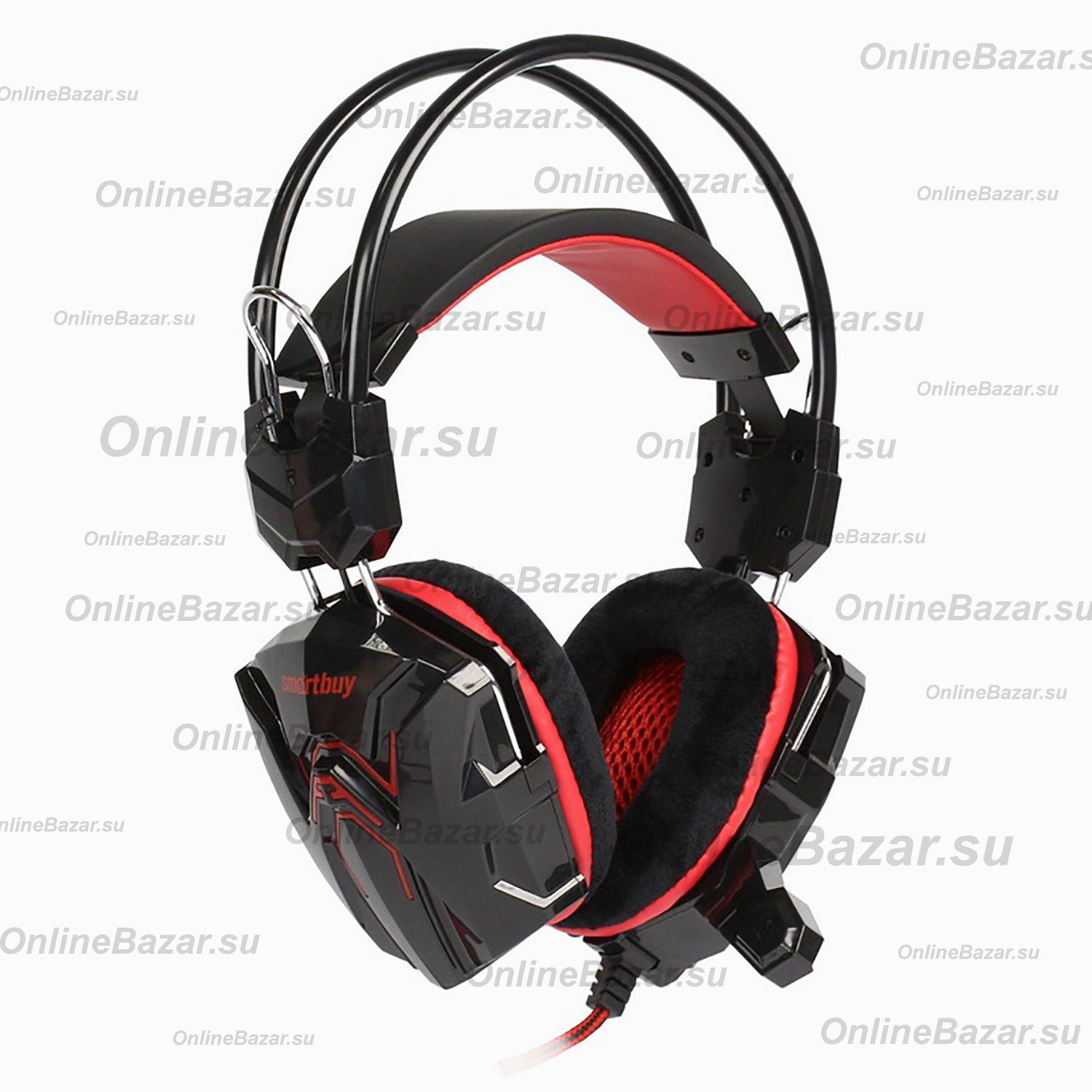 Компьютерная гарнитура Smart Buy SBHG-1300 RUSH SNAKE <черно-красный> ― OnlineBazar.su