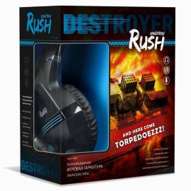 Компьютерная гарнитура Smart Buy SBHG-9000 RUSHDESTROYER <черно-голубой>