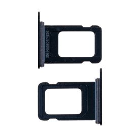 Лоток sim-карты для Apple iPhone 14 Pro Max (1 Sim) <черный>