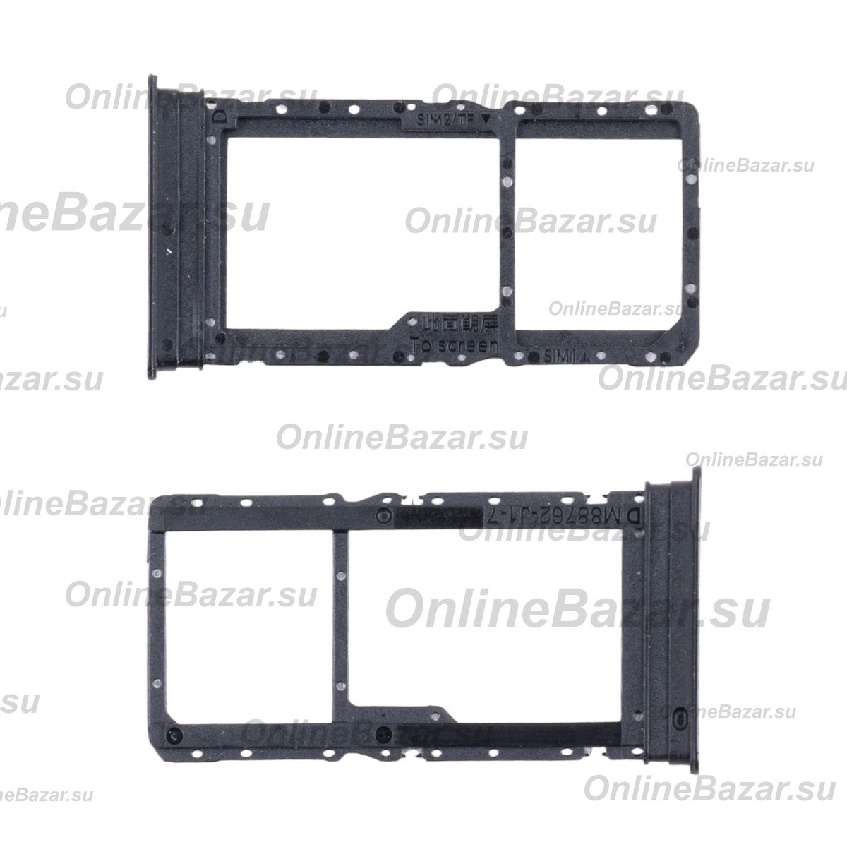 Лоток sim-карты для Honor X7b (CLK-LX1) и карты памяти <черный> ― OnlineBazar.su