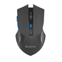 Мышь оптическая беспроводная Defender MM-275 <черно-синий> ― OnlineBazar.su