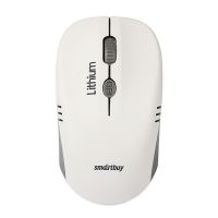 Мышь оптическая беспроводная Smart Buy SBM-344CAG-WG ONE с зарядкой от USB <бело-серый> ― OnlineBazar.su