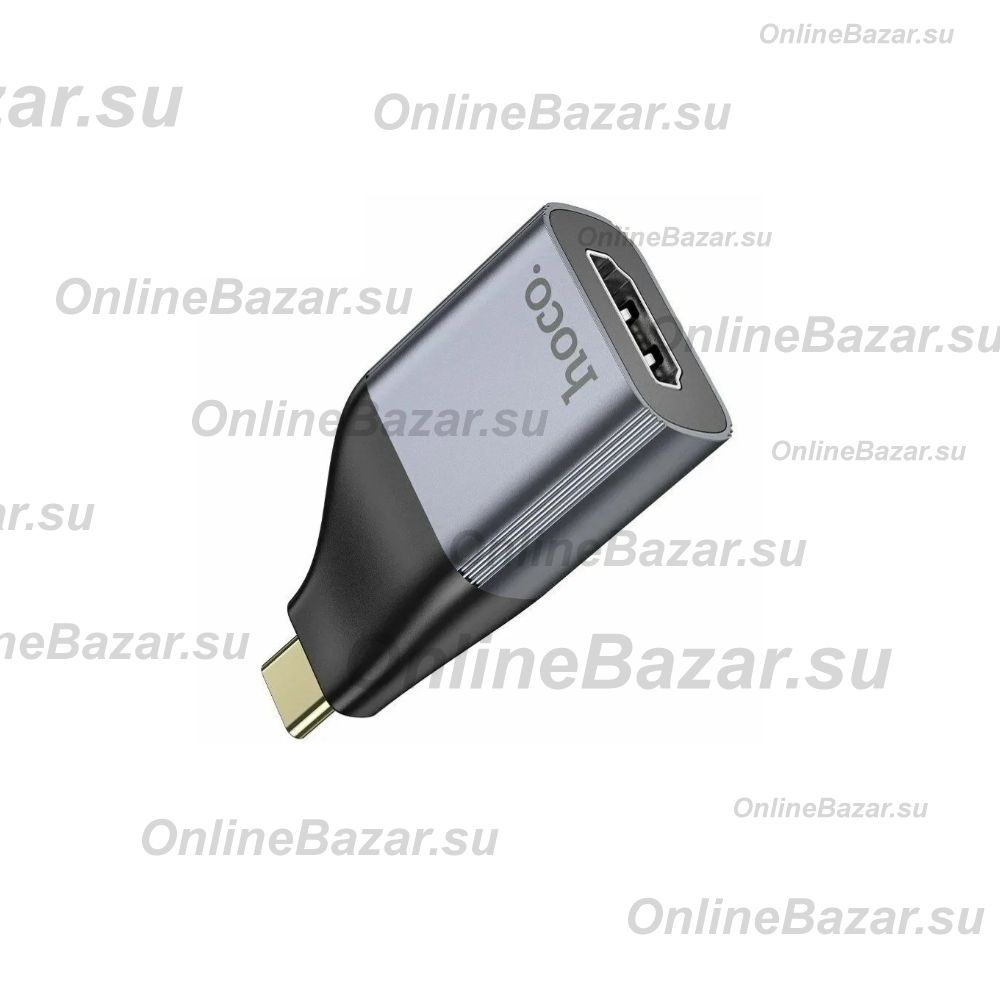Переходник (адаптер) в порт USB-C на штекер HDTV Hoco UA33 <серый> ― OnlineBazar.su