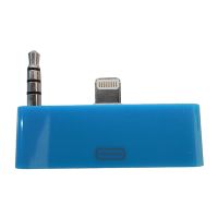 Аудио переходник Apple iPhone 5s для кабеля iPhone 2/3/4 <синий> ― OnlineBazar.su