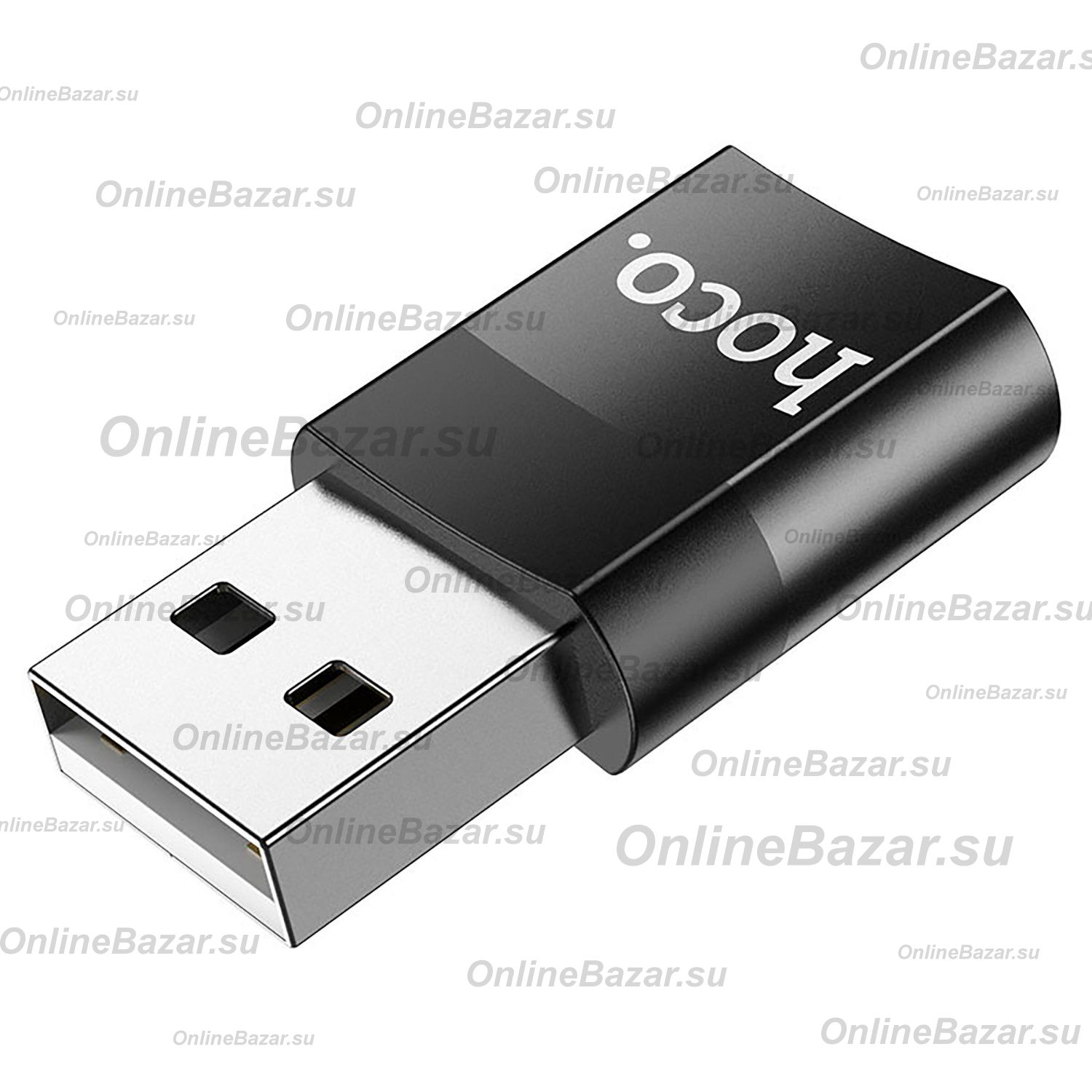 Переходник (адаптер) в порт USB на штекер USB-C Hoco UA17 <черный> ― OnlineBazar.su