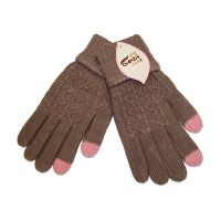 Перчатки для ёмкостных тачскринов (размер S) №16 <коричневый> ― OnlineBazar.su