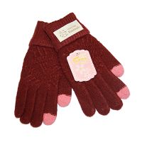 Перчатки для ёмкостных тачскринов (размер S) №17 <бордовый> ― OnlineBazar.su