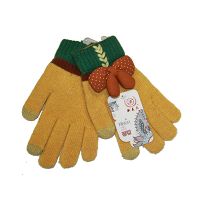 Перчатки для ёмкостных тачскринов (размер S) №7 <желтый> ― OnlineBazar.su