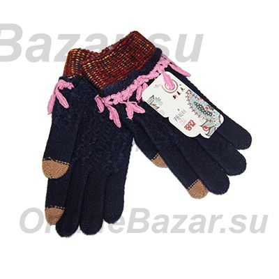 Перчатки для ёмкостных тачскринов (размер S) №9 <темно-синий> ― OnlineBazar.su