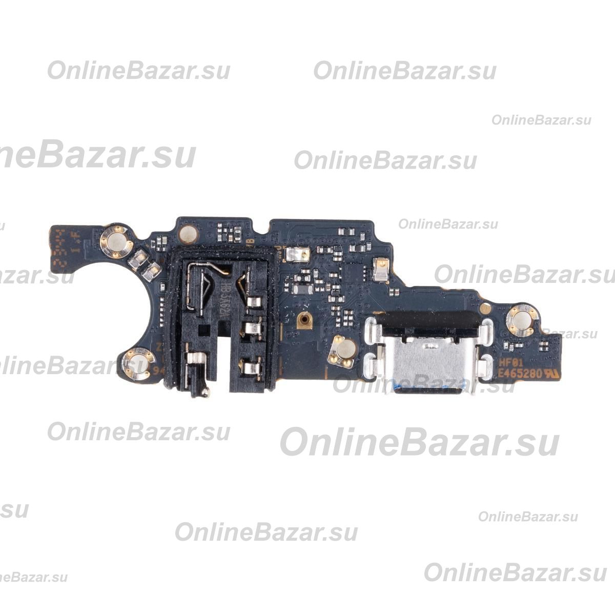 Плата нижняя для Huawei Honor X7b на системный разъем, разъем гарнитуры и микрофон (оригинал) ― OnlineBazar.su