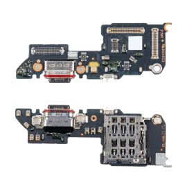 Плата нижняя для Oppo Reno 14 на системный разъем, разъем Sim-карты и микрофон (оригинал)