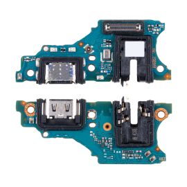 Плата нижняя для Realme RMX5313 системный разъем, разъем гарнитуры и микрофон (оригинал)