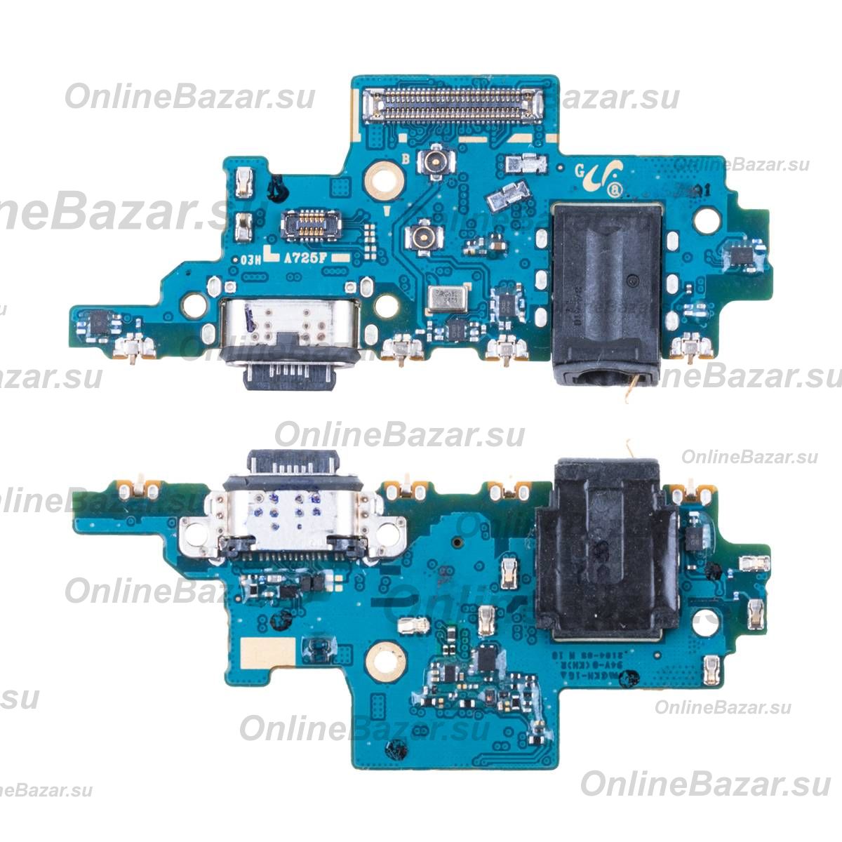 Плата нижняя для Samsung SM-A725F (Galaxy A72) на системный разъем и микрофон (премиум) ― OnlineBazar.su