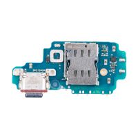 Плата нижняя для Samsung SM-S918E (Galaxy S23 Ultra) (Европейский рынок!!!) на системный разъем, разъем Sim-карты и микрофон (оригинал) ― OnlineBazar.su