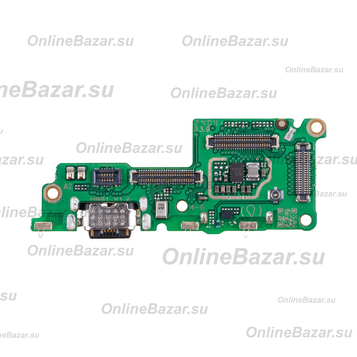 Плата нижняя для Tecno Camon 30 Pro 5G (CL8) на системный разъем, разъем Sim-карты и микрофон ― OnlineBazar.su