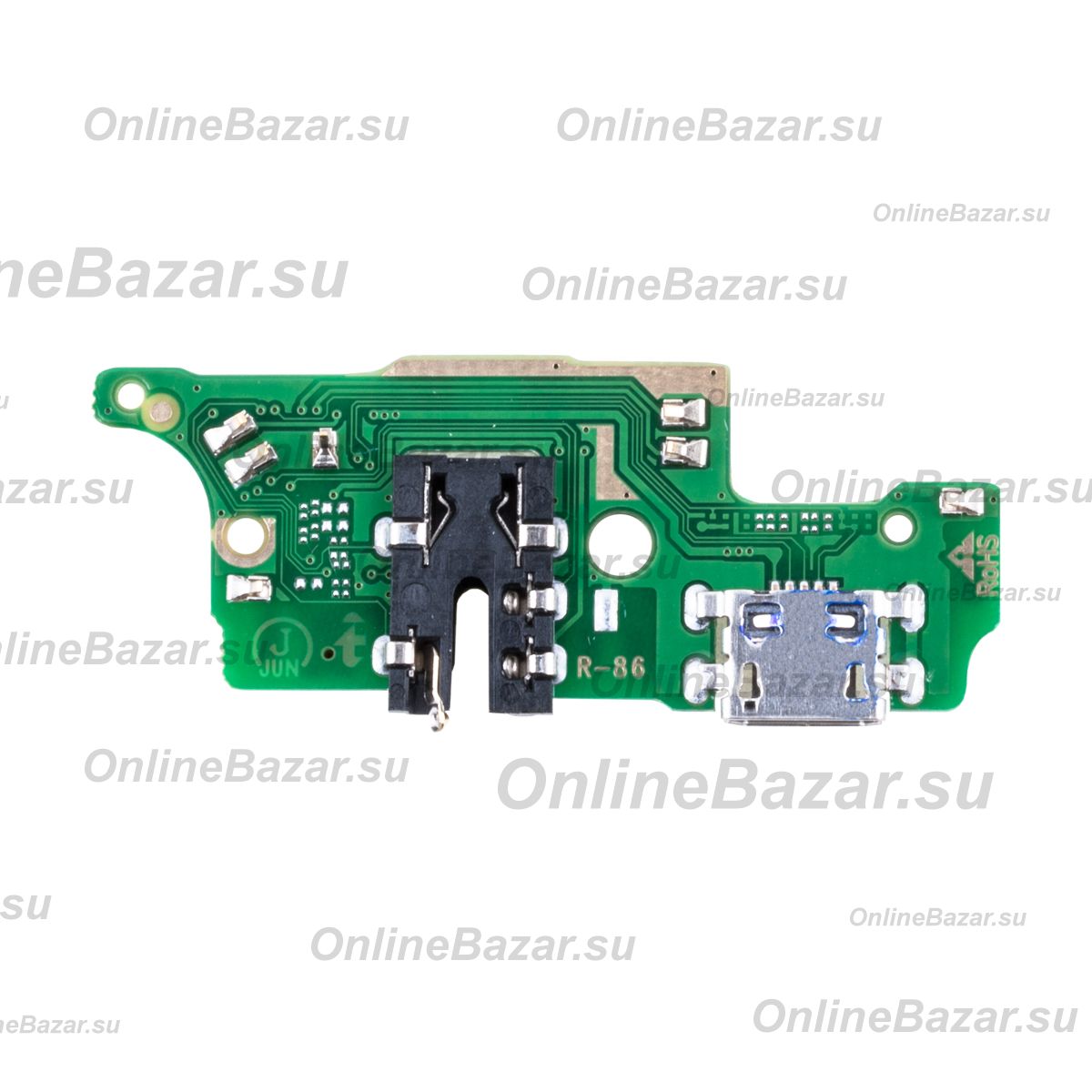 Плата нижняя для Tecno Spark 8P (KG7n) на системный разъем, разъем гарнитуры и микрофон ― OnlineBazar.su