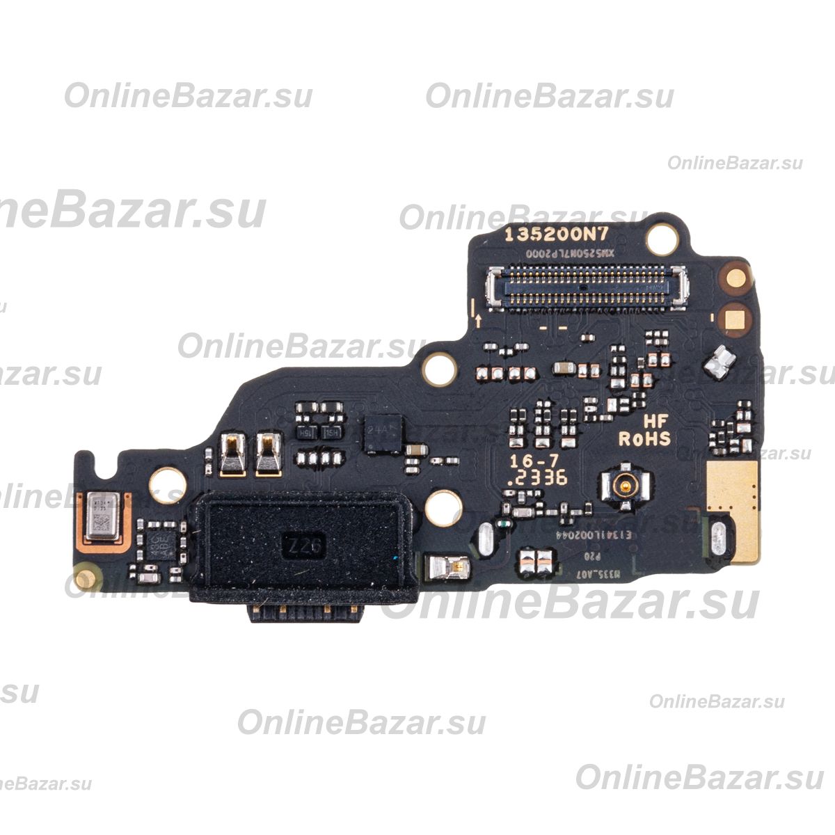 Плата нижняя для Xiaomi 23124RA7EO на системный разъем, разъем Sim-карты и микрофон (оригинал) ― OnlineBazar.su