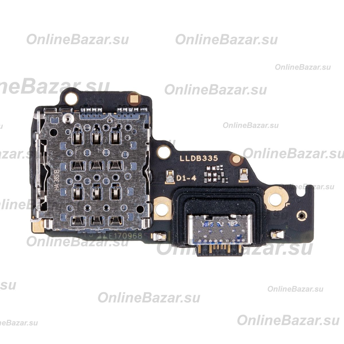 Плата нижняя для Xiaomi 23124RA7EO на системный разъем, разъем Sim-карты и микрофон (оригинал) ― OnlineBazar.su