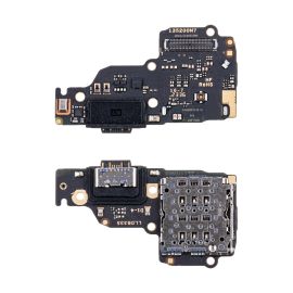 Плата нижняя для Xiaomi 23124RA7EO на системный разъем, разъем Sim-карты и микрофон (оригинал)