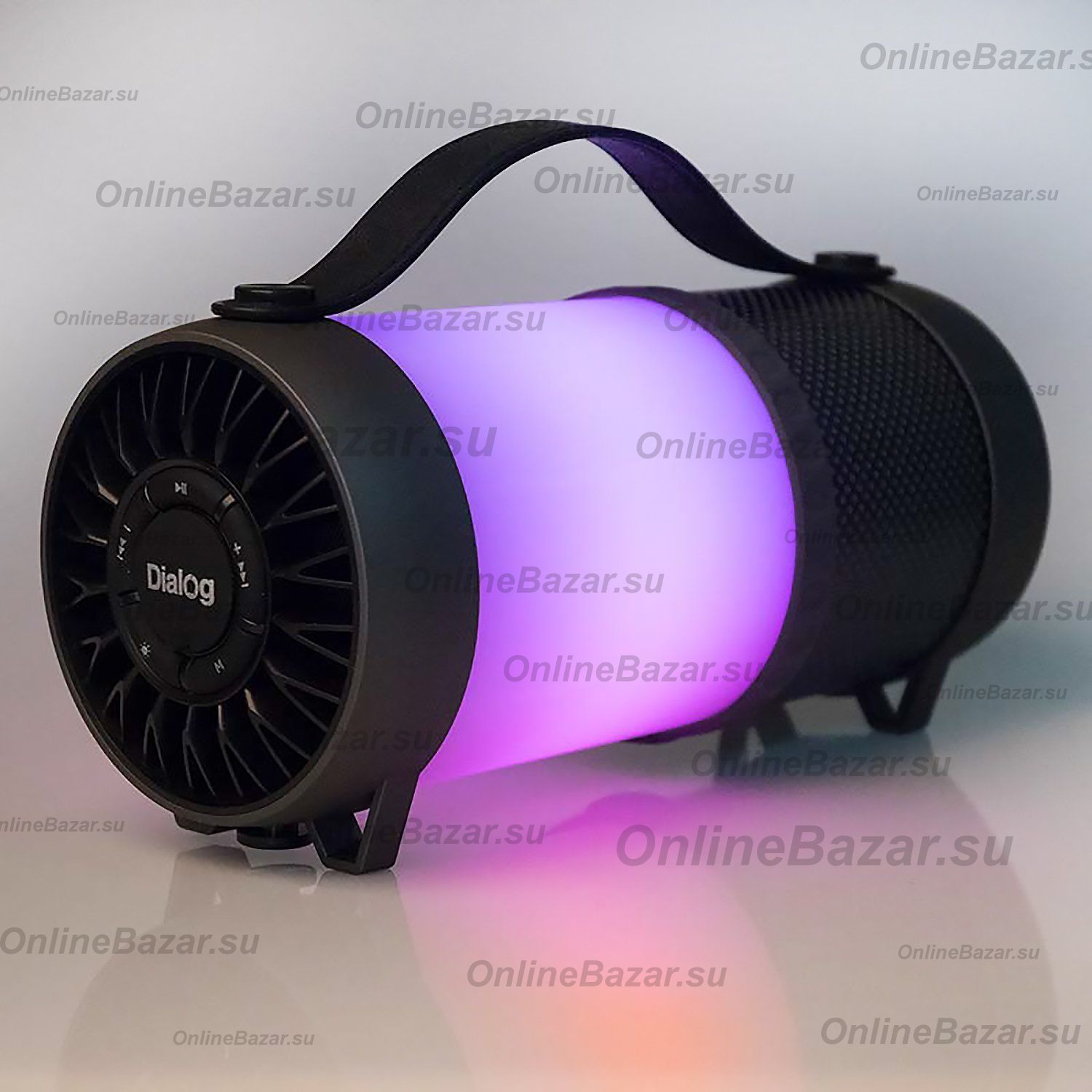 Колонка Dialog Progressive AP-1010 (Bluetooth/MicroUSB/USB/AUX/12 Вт/2600 mAh) <черный> ― OnlineBazar.su