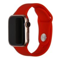 Ремешки для Apple Watch Series 3 (38 mm) Sport Band силиконовый (размер S) <светло-красный> ― OnlineBazar.su