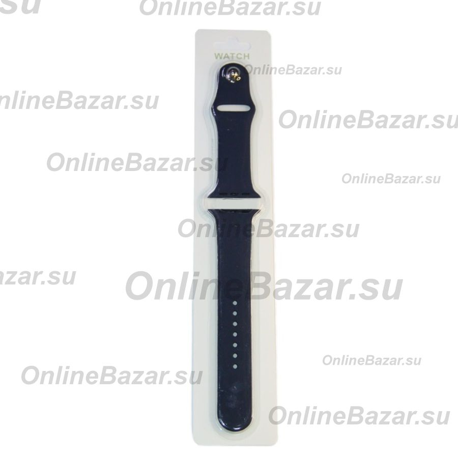 Ремешки для Apple Watch SE (40 mm) Sport Band силиконовый (размер L) <полночный синий> ― OnlineBazar.su
