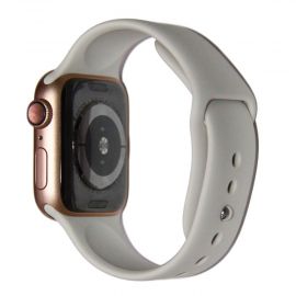 Ремешки для Apple Watch Series 2 (38 mm) Sport Band силиконовый (размер L) <светло-серый>