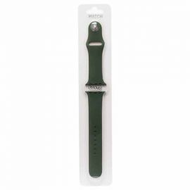 Ремешки для Apple Watch Series 5 (40 mm) Sport Band силиконовый (размер L) <кипрский зеленый>