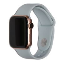 Ремешки для Apple Watch Series 5 (40 mm) Sport Band силиконовый (размер L) <серебристый> ― OnlineBazar.su