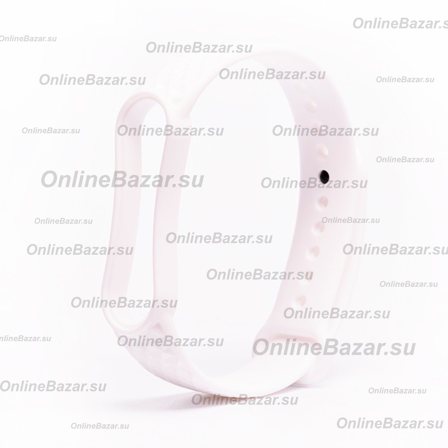 Ремешок для Xiaomi Mi Band 5 ребристый <белый> ― OnlineBazar.su