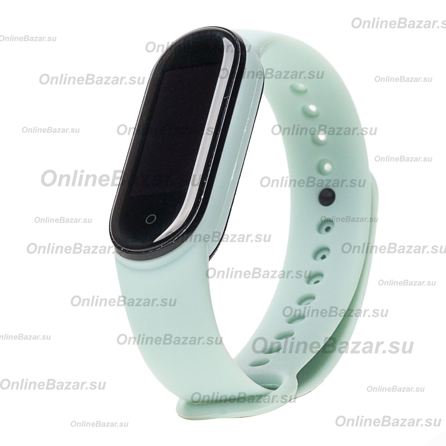 Ремешок для Xiaomi Mi Band 6 силиконовый <мятный> ― OnlineBazar.su