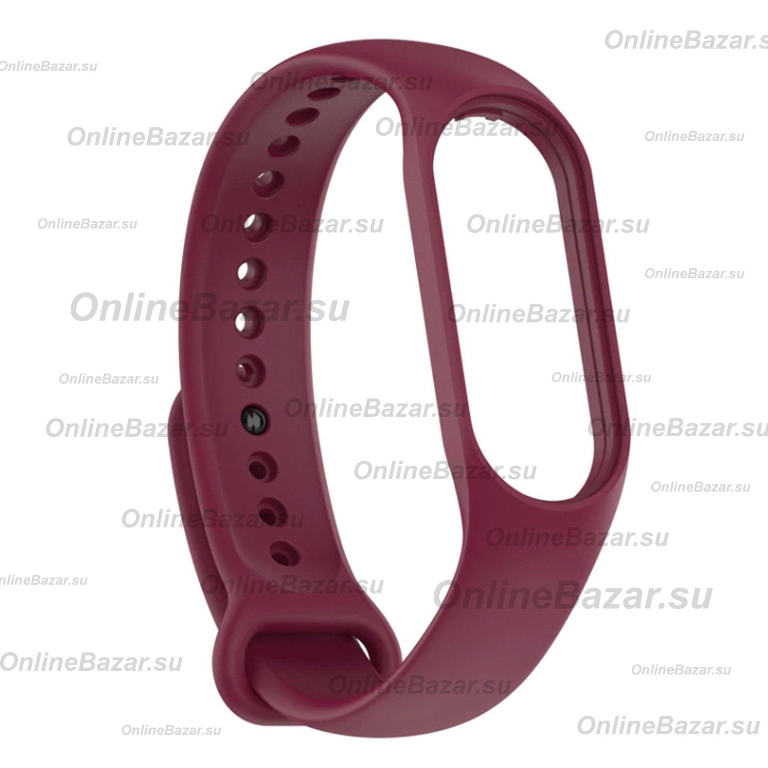 Ремешок для Xiaomi Mi Band 7 силиконовый <бордовый> ― OnlineBazar.su