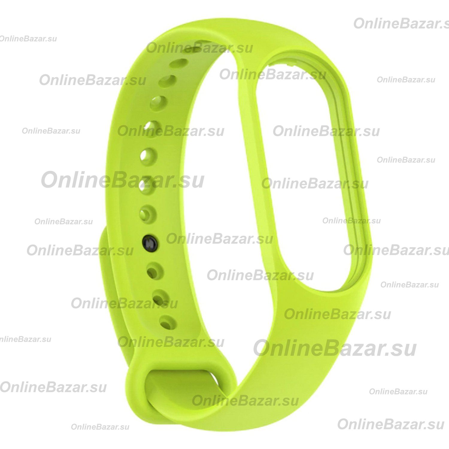 Ремешок для Xiaomi Mi Band 7 силиконовый <зеленый> ― OnlineBazar.su